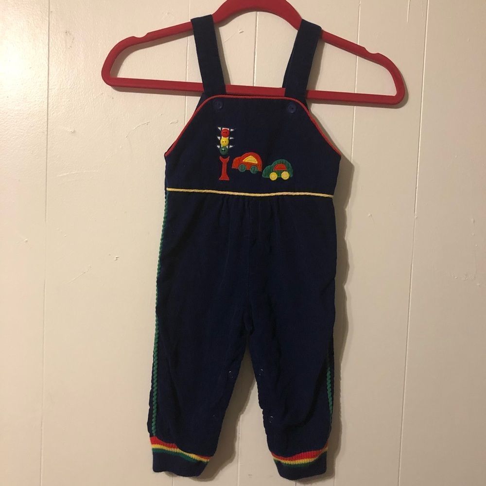 Vintage blue corduroy overalls